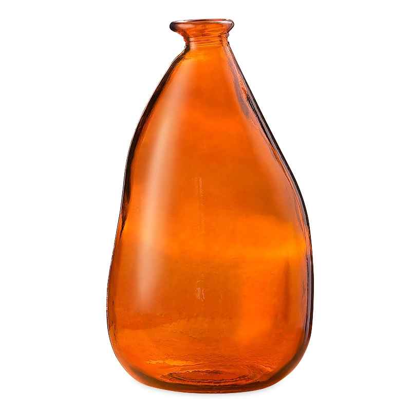 Oblong Recycled Glass Balloon Vase, 14